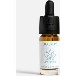 Nordic Oil© - CBD Olie 20% Plus - 10ml - Full Spectrum - 2000mg CBD, CBG, CBN, CBDa - 250 Druppels - 100% Vegan - MCT Olie - CO2 Extractie