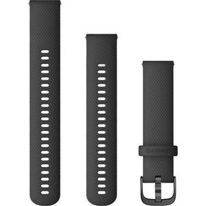 Garmin Quick Release Siliconen Horlogebandje 20mm Polsbandje Wearablebandje Zwart