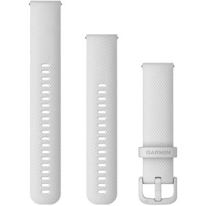 Garmin Quick Release 20 horlogeband, witte siliconen en hardware, (010-13021-01)
