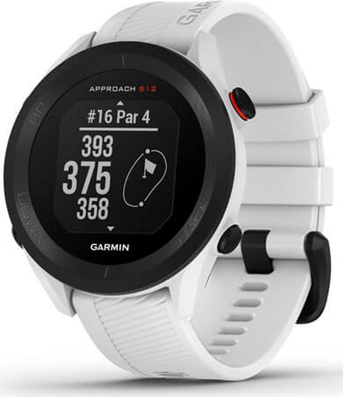 Garmin Approach S12 Smartwatch Golfhorloge Met GPS Tracker Hoge Resolutie 5ATM Waterdicht Wit