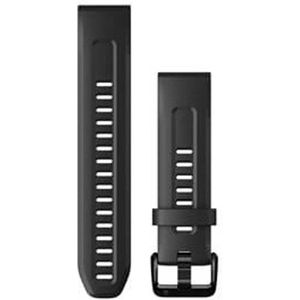 Garmin band siliconen na nadgarstek QuickFit 20 (zwart / zwart sprzączka) (010-13102-00)