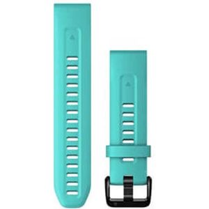 garmin quickfit 20 mm silicone polsband aqua blauw