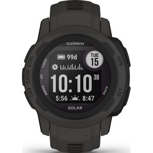 Garmin Instinct 2S Solar - Sporthorloge met GPS - Smartwatch voor heren - Zon Oplaadbaar - 40mm - Graphite