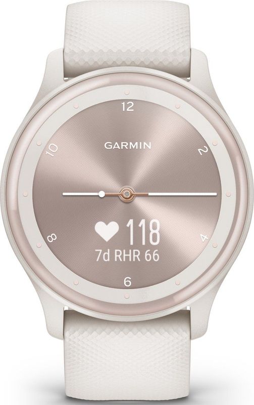 Garmin Vivomove Sport - Hybride Smartwatch - Ivoor/Peach Gold