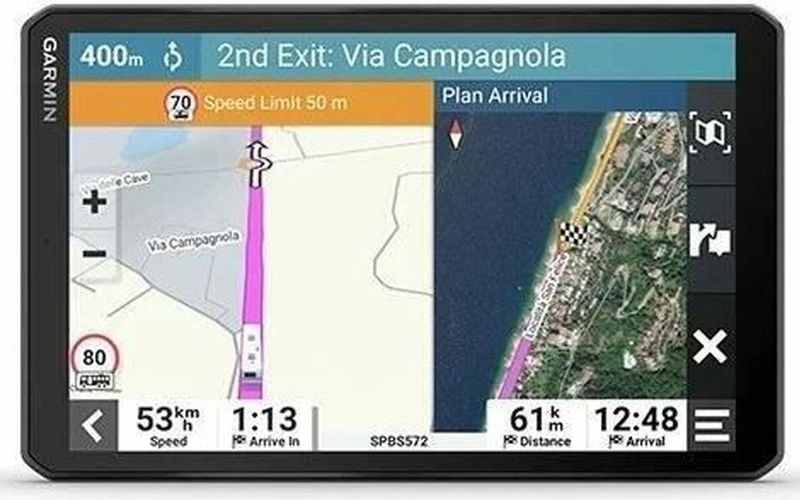 Garmin Camper 895 - Navigatiesysteem Camper - Live Traffic updates - Spraakbesturing - Ingebouwde WIFI - 8 inch scherm