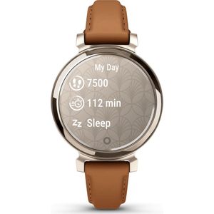 Garmin - 010-02839-02 - Lily 2 Cream Gold met geelbruine leren band