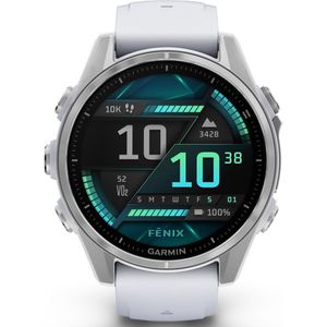 Garmin fēnix 8 - 43mm - AMOLED Multisport Smartwatch - Zilver/Wit