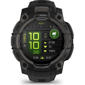 Garmin Instinctmm,AMOLED,Black Bezel with Black Band,WW
