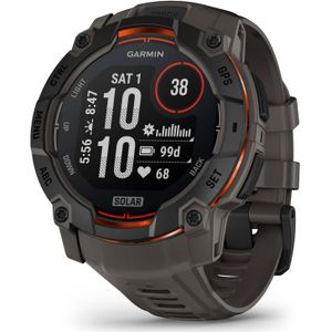 Garmin Instinct 3 Solar - Zwart - GPS Horloge met Charcoal Band