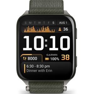 Garmin - Venu X1 - Smartwatch - Groen - AMOLED-display - Titanium Achterkant
