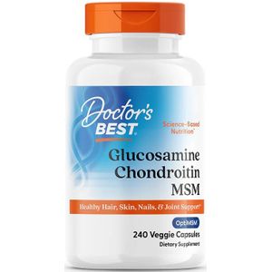 Doctor's Best Glucosamine, Chondroïtine en MSM - 240 Capsules - Voedingssupplement