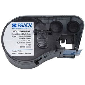 Brady MC-125-7641-YL tape krimpkous | zwart op geel | 5,97mm x 2,13m
