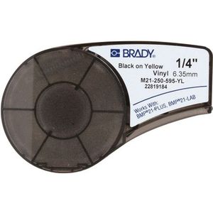 Brady - Vinyltape - Labelprinter Tape - Zwart op Geel - Voor M211 en M210