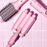 Mermade Pro Mini Hair Waver Haarkrultang Roze Wafeltang GolvenKrultang 25mm Pink