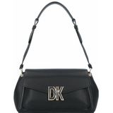 DKNY Downtown Schoudertas Leer 28 cm blk-gold