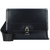 DKNY Dames Palmer Bag in Smooth Leather Crossbody, zwart/goud