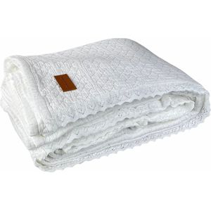 Town & Country Carolina Sprei White 180 x 260 cm