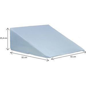 Aidapt wigkussen stevig kussen - met 1 kussenhoes - 61 x 61 x 25.4 cm