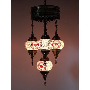 Turkse Lamp Hanglamp Mozaïek Marokkaanse Oosters Handgemaakt Kroonluchter Multicolour