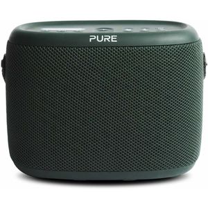 Pure Woodland Outdoor Speaker met Bluetooth & DAB+/FM-radio (waterdicht IP67, robuust, draagbaar, 14h batterij - perfect voor tuin en camping) Groen