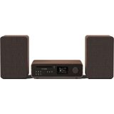 Pure Classic - Stereo Set - Coffezwart - Houten Uiterlijk - 100 Watt