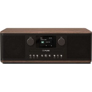 Pure - CLASSIC C-D6 - CD-speler - Walnoot/Zwart - DAB+/FM-radio