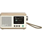 Pure - Classic Mini - DAB+ Radio - Wit/Eiken - Bluetooth 5.3