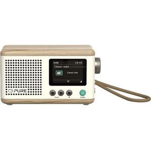 Pure - Classic Mini - DAB+ Radio - Wit/Eiken - Bluetooth 5.3