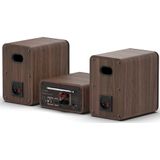 Pure Acoustics - Classic Mini Stereo Set - Bruin - CD-speler - FM/DAB+-radio - Bluetooth