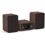 Pure Acoustics - Classic Mini Stereo Set - Bruin - CD-speler - FM/DAB+-radio - Bluetooth