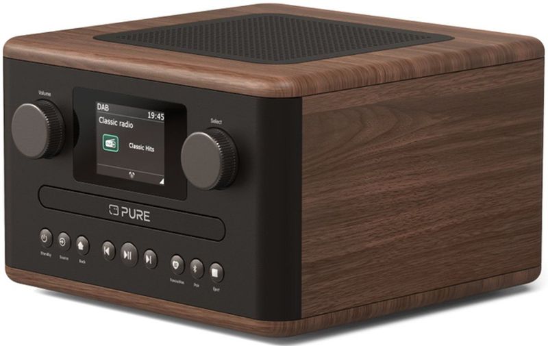 Pure - Classic C-D4 - Radio - Bruin - FM, Internet radio, DAB+, WiFi, Bluetooth