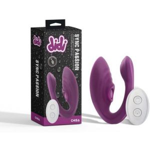 Didi - Sync Passion - Partner Vibrator met Afstandsbediening - Paars
