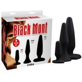 3 Pack Anal Traimer Kit Silicone Black