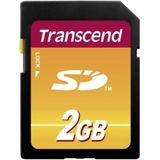 Transcend - Flash Memory Card - 2GB - SDHC - MLC - Leessnelheid 20 MB/s, Schrijfsnelheid 13 MB/s