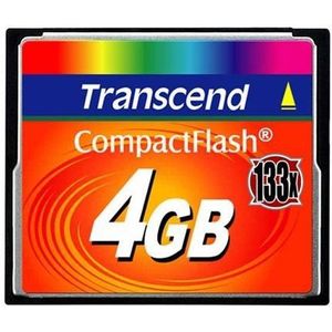 Transcend CompactFlash Geheugenkaart - 4 GB - 133x