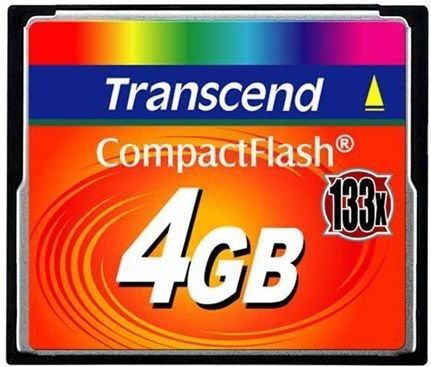 Transcend CompactFlash Geheugenkaart - 4 GB - 133x