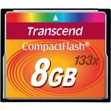 Transcend - TS8GCF133 - Flashgeheugen - 8 GB - CompactFlash - MLC