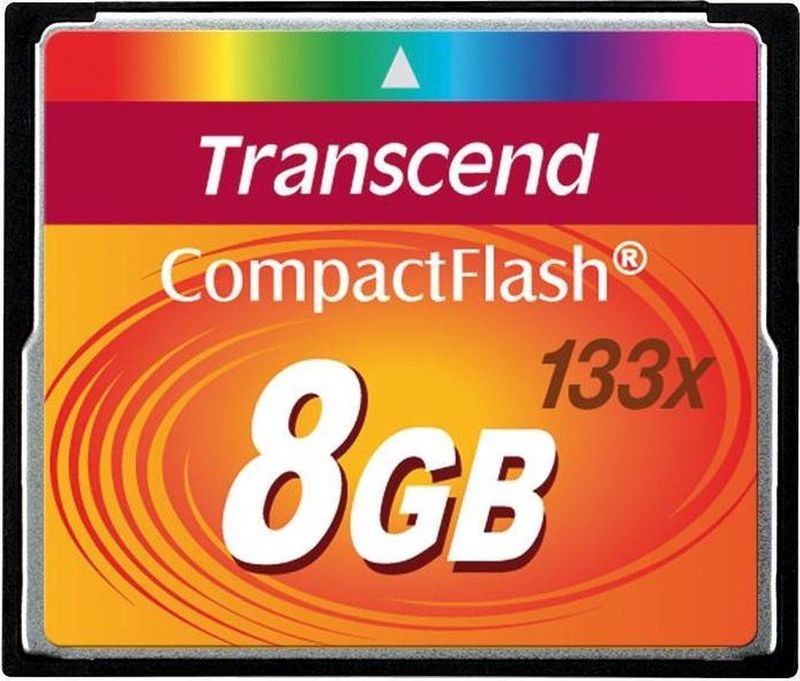 Transcend - TS8GCF133 - Flashgeheugen - 8 GB - CompactFlash - MLC
