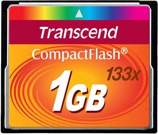 Transcend - 133x Compactflash Geheugenkaart - 1GB - Ultra DMA 4