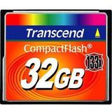 Transcend CompactFlash Ultra Speed Kaart (CF, 32 GB), Geheugenkaart, Zwart