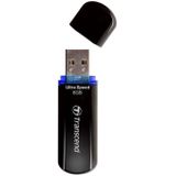 Transcend - JetFlash 600 - USB-stick - Zwart - 8 GB - USB 2.0, Overdrachtsnelheid tot 32 MB/s