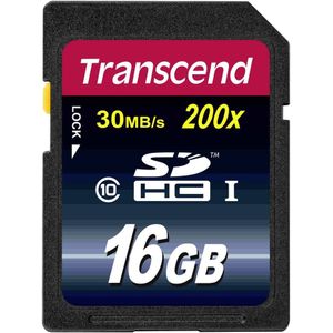 Transcend - SDHC 16GB - Geheugenkaart - Class 10 - UHS I