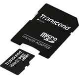 Transcend - microSDHC-kaart - 16 GB - Zwart - UHS-I