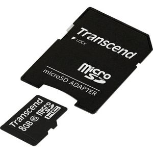 Transcend - TS8GUSDHC10 - Geheugenkaart - 8GB - MicroSDHC Class 10