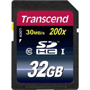 Transcend - SDHC 200x - Geheugenkaart - 32 GB - Zwart