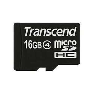 Transcend - microSDHC - Geheugenkaart - 16GB - Class 4