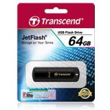 Transcend JetFlash 350 (64 GB, USB-A, USB 2.0), USB-stick, Zwart