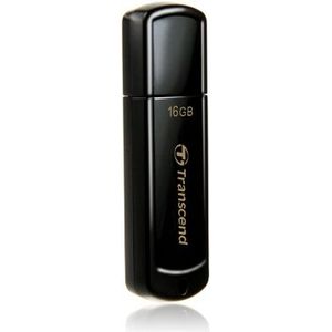 Transcend TC JetFlash 350 (16 GB, USB-A, USB 2.0), USB-stick, Zwart