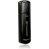 Transcend JetFlash 350 - USB Stick - Zwart - 8 GB - USB 2.0