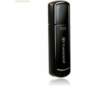 Transcend JetFlash 350 - USB Stick - Zwart - 8 GB - USB 2.0